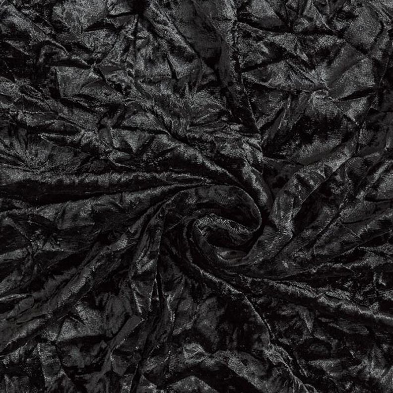 Terciopelo Stretch estrellado – negro,  image number 3
