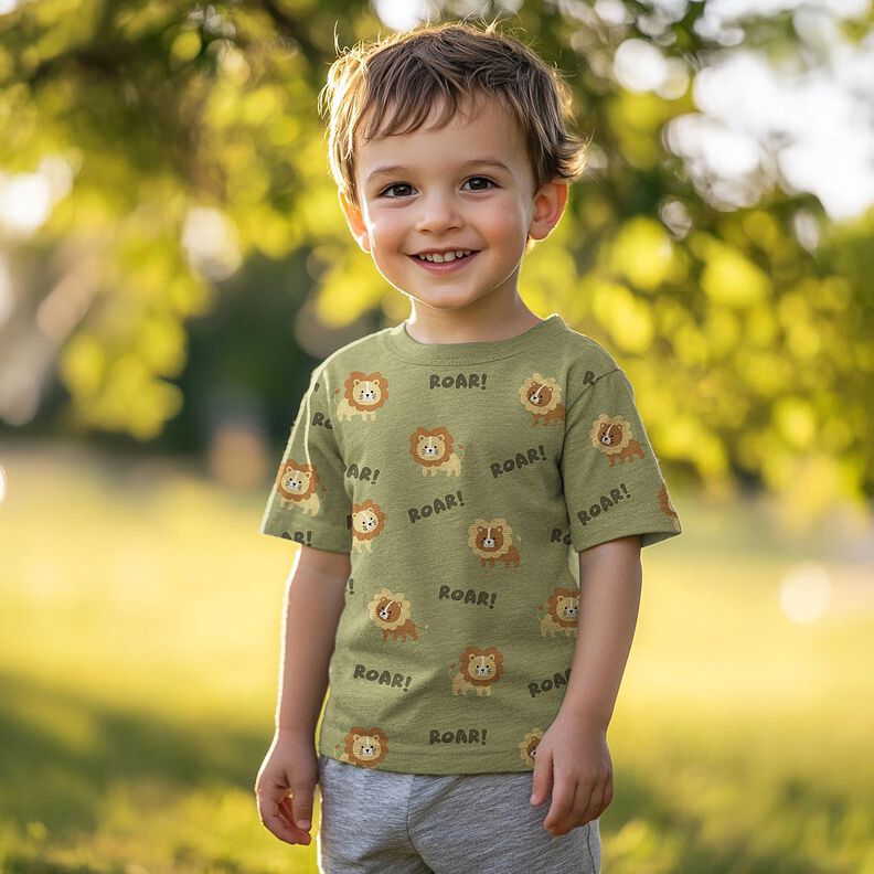 Tela de jersey de algodón León | Poppy Fabrics – beige claro/marrón avellana,  image number 5