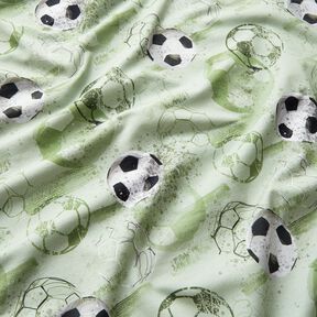 Tela de jersey de algodón Goles de fútbol | Glitzerpüppi – pino, 