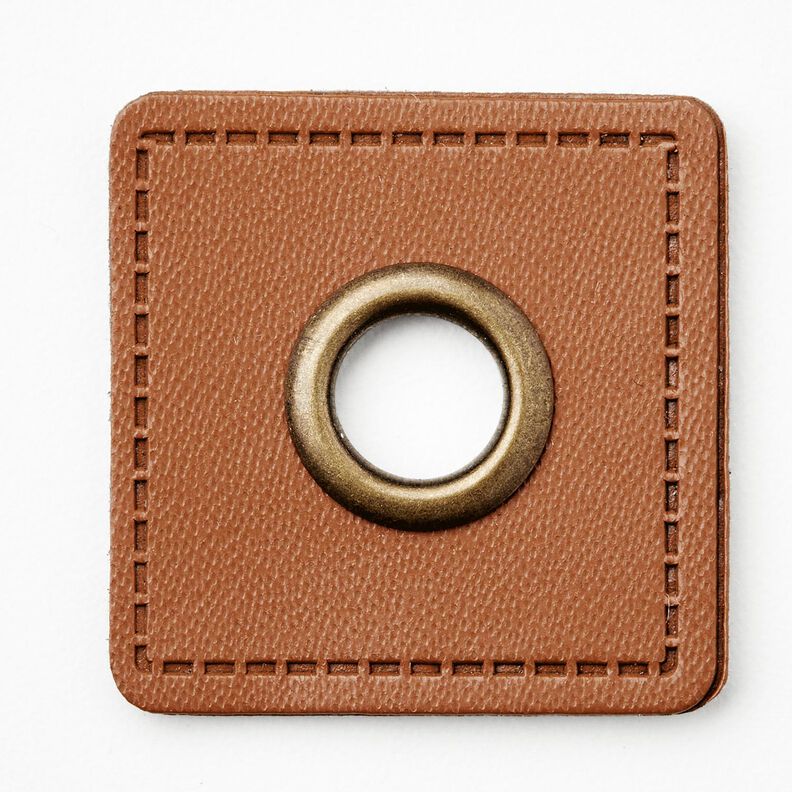Parche de ojal [30 x 30 mm] – bronce/cobre,  image number 1