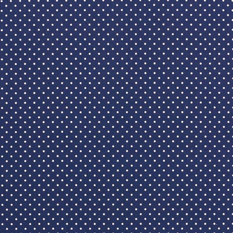 Popelina de algodón puntos pequeños – azul marino/blanco,  image number 1