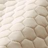 Tela de tapicería Terciopelo acolchado en diseño de panal – arena,  thumbnail number 2