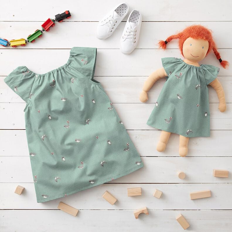 Tela de jersey de algod&oacute;n Acrobacias con focas &ndash; azul claro,  image number 6