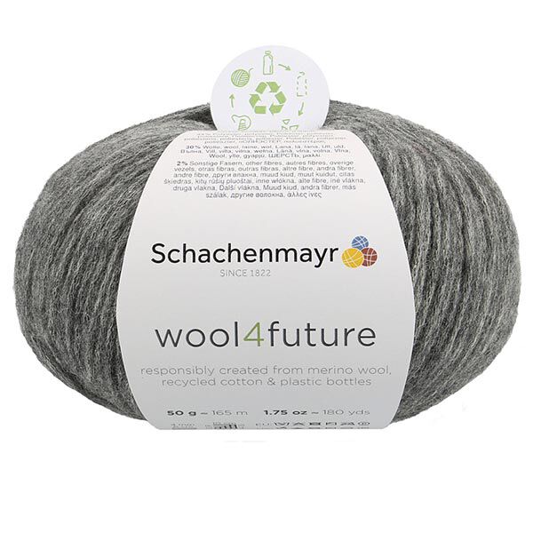 Wool4future, 50g (0098) | Schachenmayr – gris,  image number 2