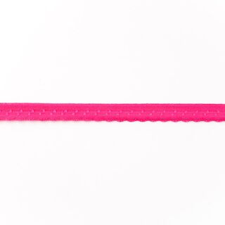 Cinta ribeteadora elástica Encaje [12 mm] – rosa intenso, 