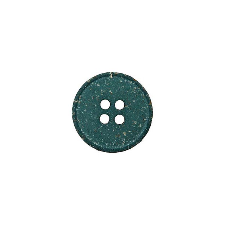 Botón de cáñamo/nácar Recycling 4 agujeros – verde oscuro,  image number 1