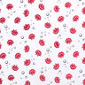 Tela de jersey de algodón Conchas Metálico – blanco/rojo,  thumbnail number 1