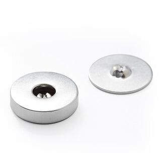 Botón magnético [  Ø18 mm ] – plateado metálica, 