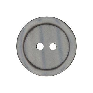 Botón de plástico de 2 agujeros Basic - gris, 