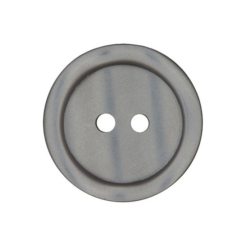 Botón de plástico de 2 agujeros Basic - gris,  image number 1