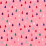 Tela de algodón Popelina Mini abetos – pink/blanco,  thumbnail number 1