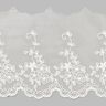 Encaje de tul Flor (120 mm) – blanco,  thumbnail number 1