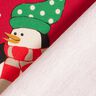 Panel Felpa francesa veraniega Pingüino en la nieve – rojo,  thumbnail number 4
