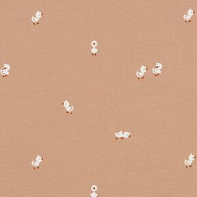 Tela de jersey de algodón Polluelo – marrón claro, 