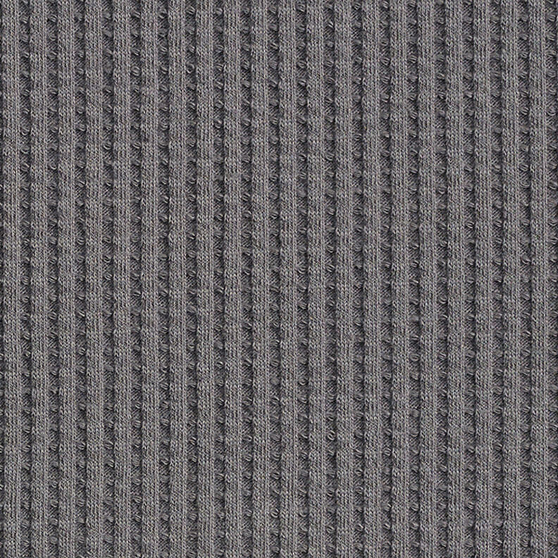 Jersey de algodón con relieves Uni – gris,  image number 4