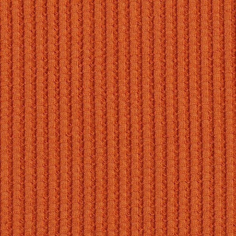 Jersey de algodón con relieves Uni – terracotta,  image number 4