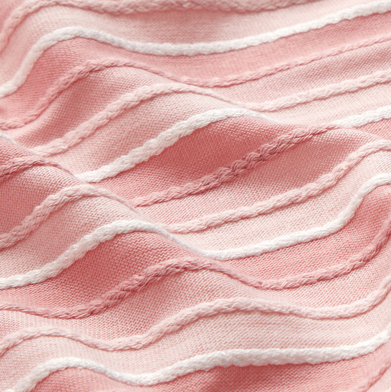 Punto fino con rayas de pana – rosa/blanco,  image number 2