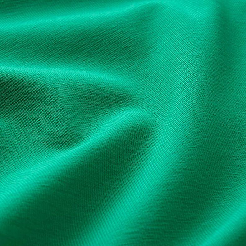 Tela de jersey de algodón Uni mediano – verde,  image number 4