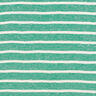 Tela de jersey de viscosa rayas horizontales – verde esmeralda/blanco,  thumbnail number 1