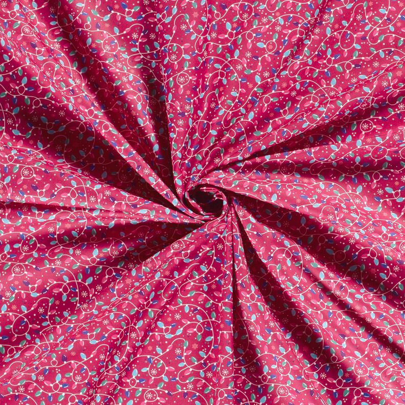 Tela de algodón Popelina Cadena de luces – púrpura/azul claro,  image number 3