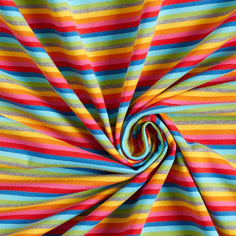 Tela de jersey de algodón Tirabuzón de arcoíris | by Poppy,  image number 3