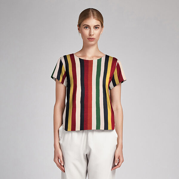 Blusas de tela rayada shop