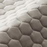 Tela de tapicería Terciopelo acolchado en diseño de panal – gris,  thumbnail number 2