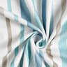 Tela decorativa Panama media Acuarela Rayas – blanco/azul,  thumbnail number 3