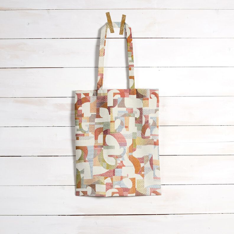 Tela decorativa Tapiz Formas coloridas – beige claro/amarillo claro,  image number 6