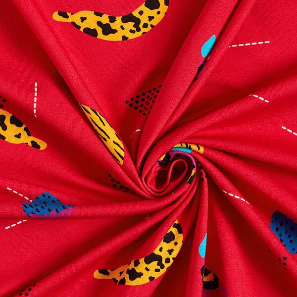 Tela de jersey de algodón Frutas animales | DIY Eule – rojo – Muestra,  image number 4