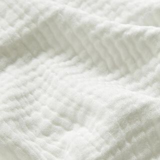 GOTS Muselina de algodón de tres capas – blanco lana, 