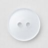 Botón de 2 agujeros brillante [Ø 15 mm] – blanco,  thumbnail number 1