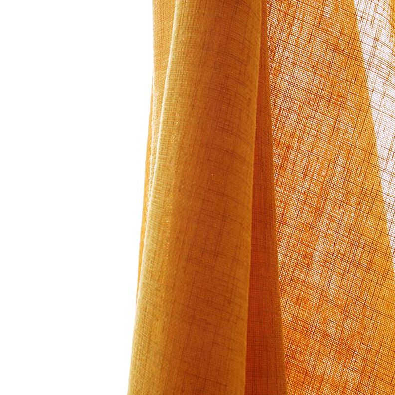 Tela para cortinas Voile Ibiza 295 cm – amarillo curry,  image number 4