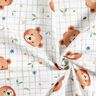 Popelina de algodón Peluche con estampado de cuadros Impresión digital – blanco/caña,  thumbnail number 3