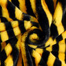 Piel sintética con rayas de abeja – negro/amarillo,  thumbnail number 4