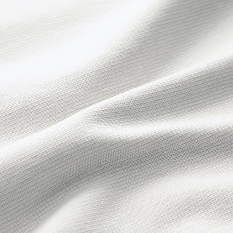 Tejido para puños con rayas estrechas – gris brumoso/blanco lana,  image number 2