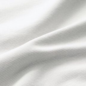 Tejido para puños con rayas estrechas – gris brumoso/blanco lana, 