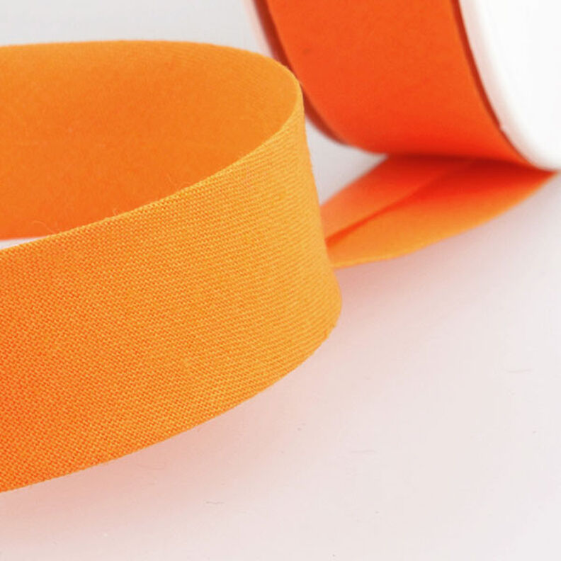 Cinta al biés Polycotton [20 mm] – naranja,  image number 2