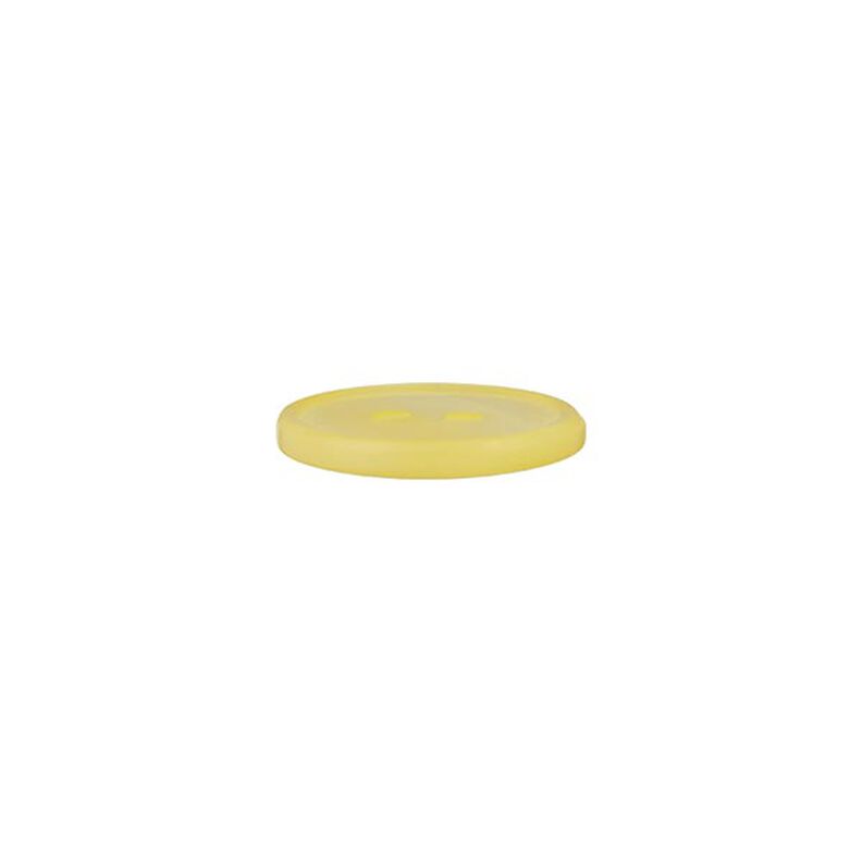 Botón de poliéster 2 agujeros  – amarillo claro,  image number 2