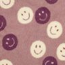 Felpa de peluche Smilies | Poppy Fabrics – rosa viejo oscuro/blanco lana,  thumbnail number 1