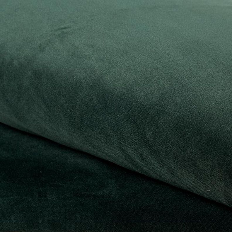 Tela de tapicería Terciopelo – verde oscuro,  image number 1