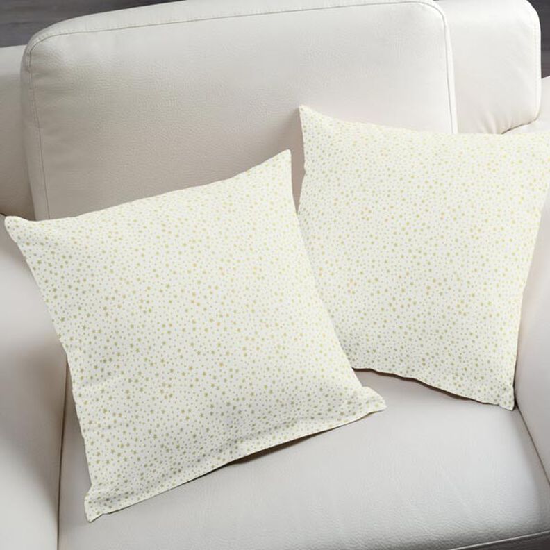 Tela de algodón Cretona Cielo estrellado navideño pequeño – blanco,  image number 6