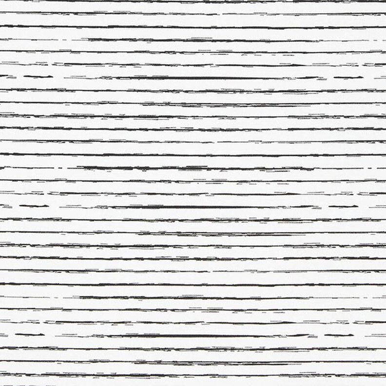 Tela de jersey de algodón Rayas Skribbel – blanco lana,  image number 1