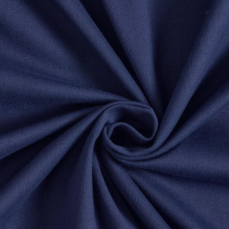 Tela de pantalón elástico liso – azul marino,  image number 1