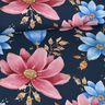 Tela de jersey de algodón Flores de ensueño | Glitzerpüppi – azul marino,  thumbnail number 2