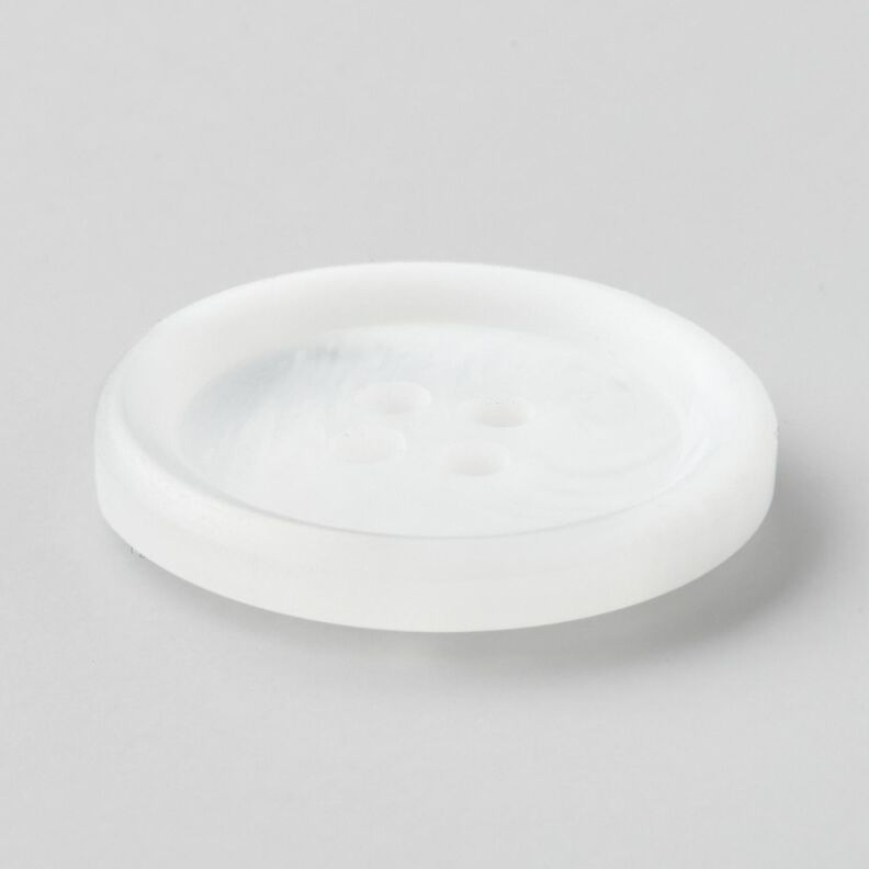 Bot&oacute;n redondo de 4 agujeros [&Oslash; 25 mm] &ndash; blanco,  image number 2