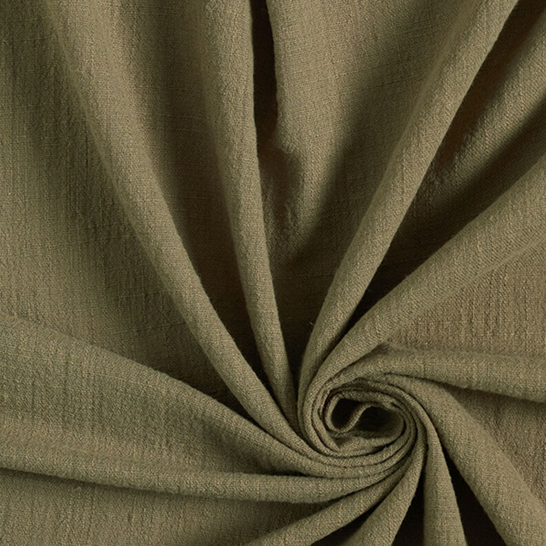 Tela de algodón Apariencia de lino – oliva,  image number 1