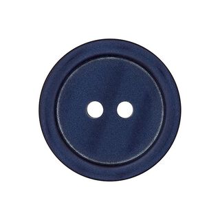 Botón de plástico de 2 agujeros Basic - azul marino, 