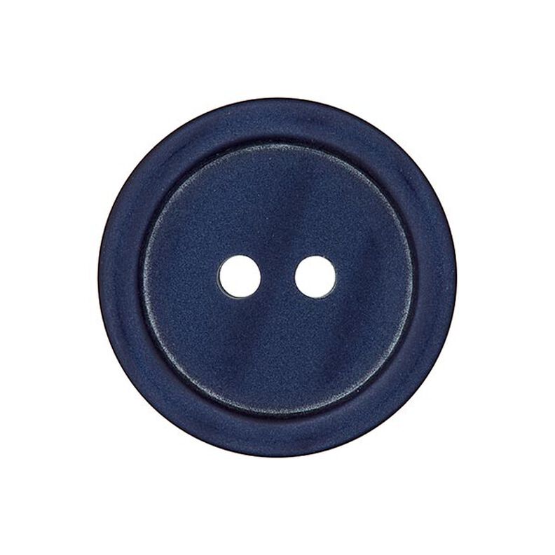 Botón de plástico de 2 agujeros Basic - azul marino,  image number 1