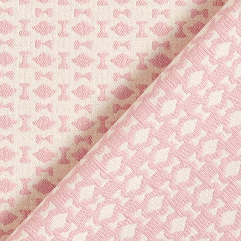 Patrón de rombos jacquard – rosa/blanco lana,  image number 4